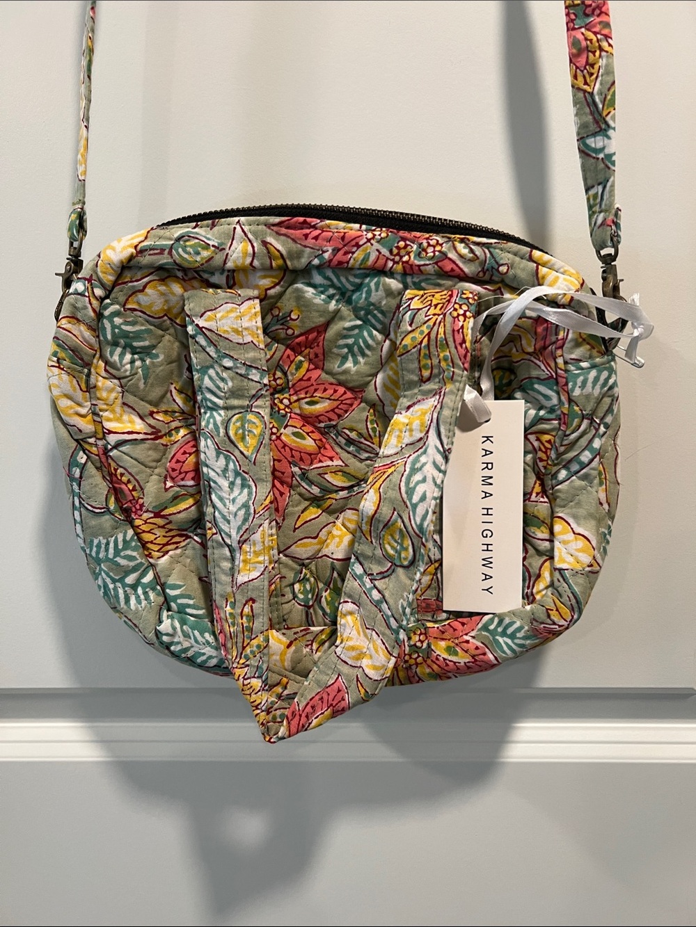 Karma Highway Floral Crossbody Bag in Multicolor